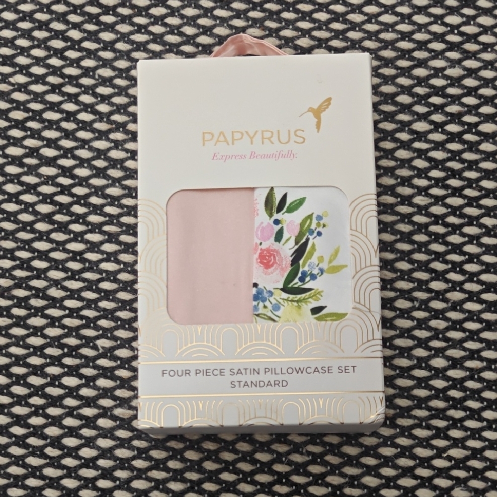 Papyrus Satin Pillowcase Set - Pink and Floral